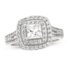 Thumbnail Image 1 of White Lab-Created Sapphire Ring Sterling Silver