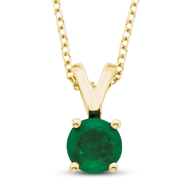 Genuine Emerald Necklace for Her in Silver - Black Friday Jewelry Deals