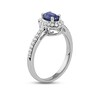 Thumbnail Image 1 of Blue Sapphire & Diamond Ring 1/5 ct tw 10K White Gold