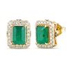Thumbnail Image 1 of Le Vian Emerald & Diamond Earrings 3/8 ct tw 14K Honey Gold