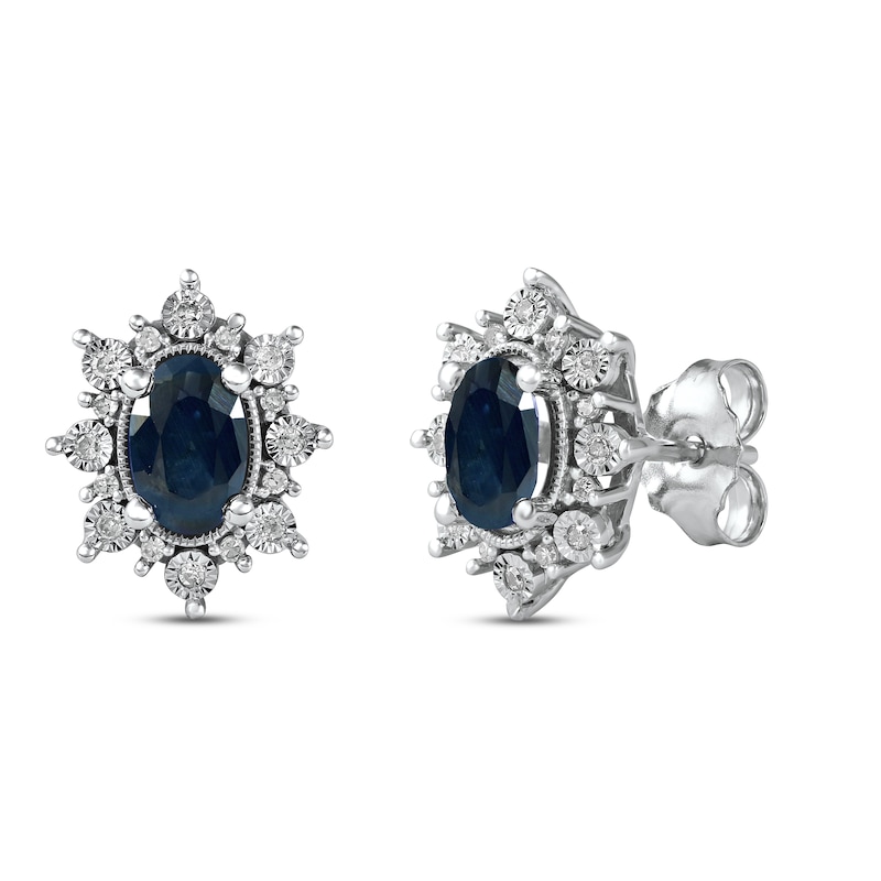 The Sapphire + Diamond Double Drop Josephine Earring – LFrank