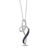 Thumbnail Image 1 of Le Vian Sapphire & Diamond Necklace 14K Vanilla Gold 18&quot;