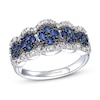 Le Vian Blue Sapphire & Diamond Ring 1/4 ct tw 14K Vanilla Gold