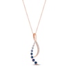 Thumbnail Image 0 of Le Vian Denim Ombré Necklace 1/6 ct tw Diamonds 14K Strawberry Gold 18"