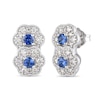 Le Vian Sapphire Earrings 1/3 ct tw Diamonds 14K Vanilla Gold