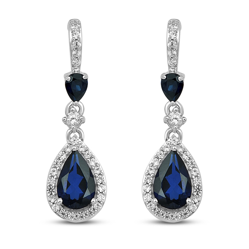 The Sapphire + Diamond Double Drop Josephine Earring – LFrank