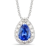 Thumbnail Image 0 of Le Vian Diamond & Ceylon Sapphire Necklace 1/5 ct tw 14K Vanilla Gold 18"