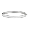 Thumbnail Image 0 of White Lab-Created Sapphire Reversible Bangle Sterling Silver