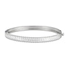 Thumbnail Image 1 of White Lab-Created Sapphire Reversible Bangle Sterling Silver