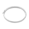 Thumbnail Image 4 of White Lab-Created Sapphire Reversible Bangle Sterling Silver