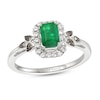 Thumbnail Image 0 of Le Vian Emerald Ring 1/6 ct tw Diamonds 14K Vanilla Gold