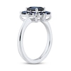 Thumbnail Image 3 of Blue/White Lab-Created Sapphire Ring Sterling Silver