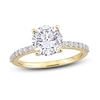 Thumbnail Image 1 of White Lab-Created Sapphire Ring 10K Yellow Gold