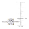 Thumbnail Image 5 of White Lab-Created Sapphire Ring 10K Yellow Gold
