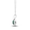 Thumbnail Image 2 of Le Vian Emerald & Diamond Necklace 1/8 ct tw Diamonds 14K Vanilla Gold 18&quot;
