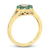 Thumbnail Image 2 of Le Vian Diamond & Emerald Ring 1/20 ct tw Diamonds 14K Honey Gold