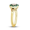 Thumbnail Image 3 of Le Vian Diamond & Emerald Ring 1/20 ct tw Diamonds 14K Honey Gold