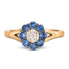 Thumbnail Image 2 of Le Vian Diamond & Sapphire Ring 1/20 ct tw Diamonds 14K Strawberry Gold