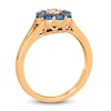 Thumbnail Image 2 of Le Vian Diamond & Sapphire Ring 1/20 ct tw Diamonds 14K Strawberry Gold