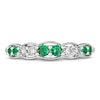 Thumbnail Image 2 of Le Vian Emerald & Diamond Stacking Ring 1/6 ct tw Diamonds 14K Vanilla Gold