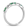 Thumbnail Image 2 of Le Vian Emerald & Diamond Stacking Ring 1/6 ct tw Diamonds 14K Vanilla Gold