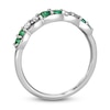 Thumbnail Image 3 of Le Vian Emerald & Diamond Stacking Ring 1/6 ct tw Diamonds 14K Vanilla Gold