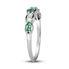 Thumbnail Image 3 of Le Vian Emerald & Diamond Stacking Ring 1/6 ct tw Diamonds 14K Vanilla Gold