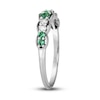 Thumbnail Image 4 of Le Vian Emerald & Diamond Stacking Ring 1/6 ct tw Diamonds 14K Vanilla Gold