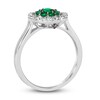 Thumbnail Image 2 of Le Vian Emerald & Diamond Ring 1/10 ct tw Diamonds 14K Vanilla Gold