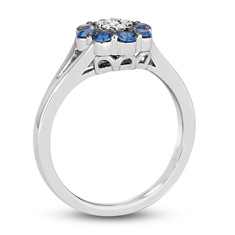 Le Vian Diamond & Sapphire Ring 1/20 ct tw Diamonds 14K Vanilla Gold