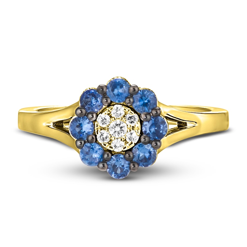 Le Vian Diamond & Sapphire Ring 1/20 ct tw Diamonds 14K Honey Gold