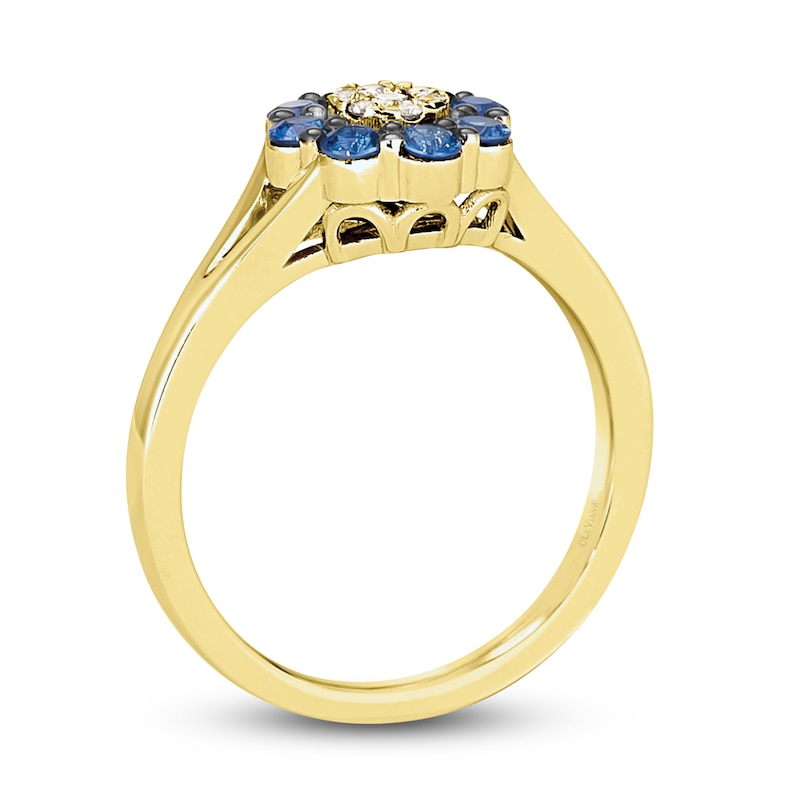Main Image 3 of Le Vian Diamond & Sapphire Ring 1/20 ct tw Diamonds 14K Honey Gold