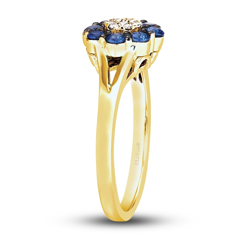 Le Vian Diamond & Sapphire Ring 1/20 ct tw Diamonds 14K Honey Gold