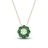 Thumbnail Image 1 of Le Vian Diamond & Emerald Necklace 1/15 ct tw Diamonds 14K Honey Gold
