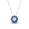 Thumbnail Image 0 of Le Vian Diamond & Sapphire Necklace 1/15 ct tw Diamonds 14K Vanilla Gold