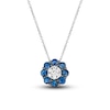 Thumbnail Image 1 of Le Vian Diamond & Sapphire Necklace 1/15 ct tw Diamonds 14K Vanilla Gold
