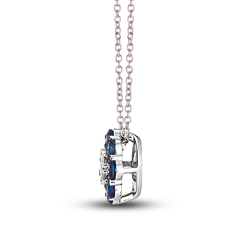 Main Image 2 of Le Vian Diamond & Sapphire Necklace 1/15 ct tw Diamonds 14K Vanilla Gold
