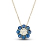 Thumbnail Image 0 of Le Vian Diamond & Sapphire Necklace 1/15 ct tw Diamonds 14K Honey Gold