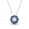 Thumbnail Image 0 of Le Vian Diamond & Sapphire Necklace 1/15 ct tw Diamonds 14K Strawberry Gold