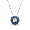 Thumbnail Image 0 of Le Vian Diamond & Sapphire Necklace 1/15 ct tw Diamonds 14K Strawberry Gold