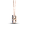 Thumbnail Image 1 of Le Vian Diamond & Sapphire Necklace 1/15 ct tw Diamonds 14K Strawberry Gold