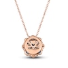 Thumbnail Image 2 of Le Vian Diamond & Sapphire Necklace 1/15 ct tw Diamonds 14K Strawberry Gold