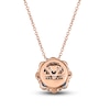 Thumbnail Image 3 of Le Vian Diamond & Sapphire Necklace 1/15 ct tw Diamonds 14K Strawberry Gold