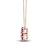 Thumbnail Image 1 of Le Vian Diamond & Ruby Necklace 1/15 ct tw Diamonds 14K Honey Gold
