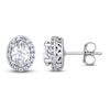 Kay White Lab-Created Sapphire Stud Earrings Sterling Silver