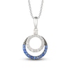 Le Vian Diamond & Sapphire Necklace 1/4 ct tw Diamonds 14K Vanilla Gold 18"
