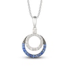 Thumbnail Image 0 of Le Vian Diamond & Sapphire Necklace 1/4 ct tw Diamonds 14K Vanilla Gold 18"