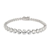 Thumbnail Image 1 of White Lab-Created Sapphire Bracelet Sterling Silver 7.25&quot;