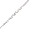 Thumbnail Image 2 of White Lab-Created Sapphire Bracelet Sterling Silver 7.25&quot;