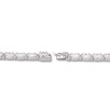 White Lab-Created Sapphire Bracelet Sterling Silver 7.25"
